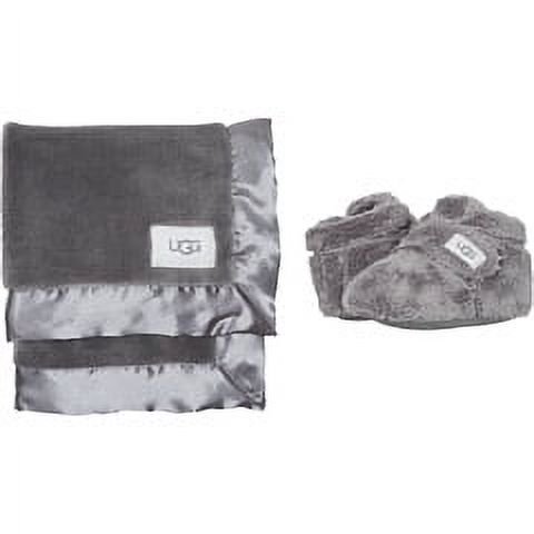 UGG Kids' Bixbee and Lovey Ankle Boot, Charcoal, 2/3