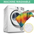thumbnail image 6 of Colorful Rainbow Tie Dye Spiral Pattern Square Tablecloth,Waterproof Square Table Cover,Wipeable Spillproof Washable Table Cover for Home Kitchen Party Decor 42"X42"(107x107cm), 6 of 6