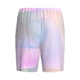thumbnail image 5 of Naloa Rainbow Men's Short Pajama Pants, Lounge Comfort Shorts with Elasticized Waistband and Side Pockets - Large, 5 of 9