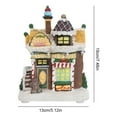 thumbnail image 2 of HUISZJ Christmas Gingerbread House With Light Up For Tabletop Decoration Novelty Toy (candy shop), 2 of 10