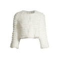 thumbnail image 4 of BCBG Faux Rabbit Shrug, 4 of 6