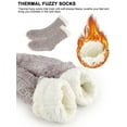 thumbnail image 6 of Gustave Women Non Slip Slipper Socks Winter Plush Fuzzy Socks Soft Thick Cozy Fleece Lined Warm Socks with Grippers "Blue", 6 of 8