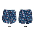 thumbnail image 5 of Lsque Colorful Fish 3 Printed Women's Running Shorts with Liner Pockets,Elastic Quick Dry Workout Athletic Gym Yoga Shorts,Womens High Waist Shorts-XX-Large, 5 of 9