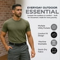 thumbnail image 4 of BenBen 3 Pack Mens Shorts Cargo Style With Adjustable Belt Outdoor Essential, 4 of 9