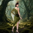 thumbnail image 6 of HOWPAY Halloween Costumes For Women Medusa Snake Cosplay Outfit Bar Party Stage Performance Fancy Dress Spooky Role Play Costume For Event Halloween Costume M, 6 of 8