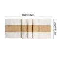 thumbnail image 3 of Linen Woven Table Runner, Farmhouse Style Long Dining Table Decor for Wedding Party Holiday Celebration, Heat & Oil Tabletop Protector, Versatile Home Kitchen Decoration, 3 of 6