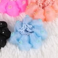 thumbnail image 4 of 5pcs Hair Bun Cover Mesh Flower Ballet Bun Net Crochet Elastic Hair Snood Net for Girls, 4 of 7