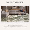 thumbnail image 6 of UERMEI 3'x5' Washable Area Rugs for Entryway Kitchen Bathroom, Non-Slip Soft Low Pile Modern Abstract Inddor Door Mat, Sage Green Cream, 6 of 7
