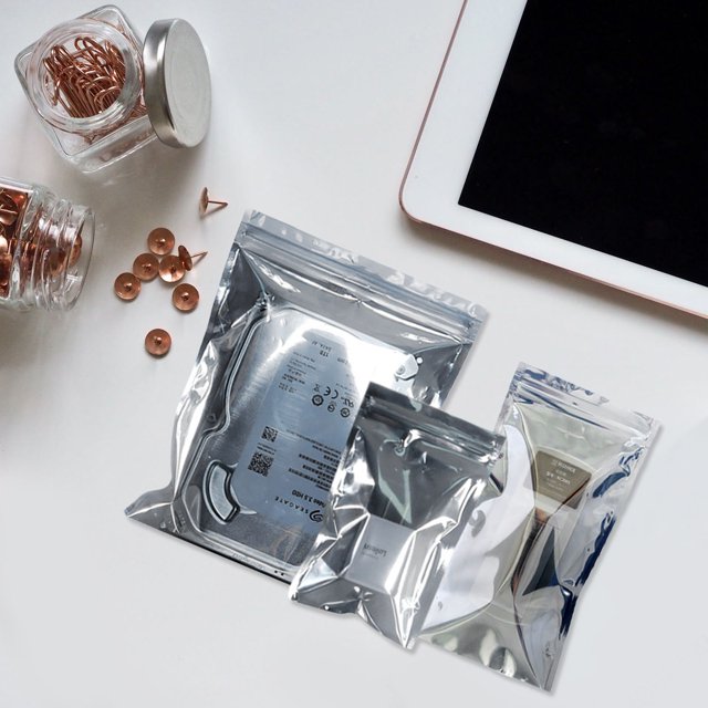 MERRYHAPY 100Ud Bolsa De Almacenamiento Antiestática Y Resistente Con Fuerte Para Chips Y