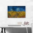 thumbnail image 2 of ARTCANVAS Wheatfield with Crows 1890 Canvas Art Print by Vincent Van Gogh - Size: 26" x 18" (1.50" Deep), 2 of 9