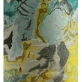 thumbnail image 3 of Plutus Haven Bush Turquoise Gray and Yellow Pillow 20"L x26"W, 3 of 3