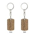 thumbnail image 2 of Wukai Leopard Print Brown Print Rectangular Metal Keychain: Sleek and Durable Key Ring for Securely Holding Keys Perfect for Everyday Use, 2 of 5