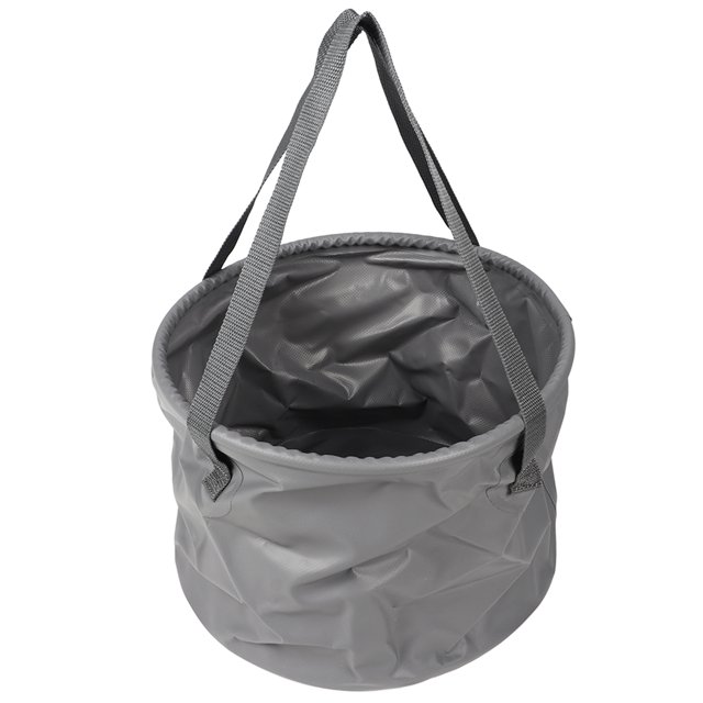 Cubo plegable al aire libre, cubo plegable, cubo de agua plegable grande y grueso para acampar, cubo plegable portátil, diseño elevado