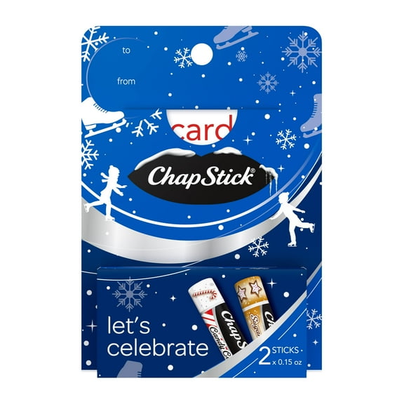 ChapStick Lets Celebrate Holiday Lip Balm Gift Card Holder - 0.15 Oz Pack of 2
