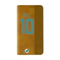 thumbnail image 2 of Keyscaper Tyreek Hill Brown Miami Dolphins Folio iPhone Case, 2 of 7