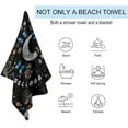 thumbnail image 3 of Yibo Boho Moth Summer Beach Towel, Quick Dry Lightweight Beach Towel for Swimming Beach Bathroom, 3 of 8