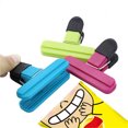 thumbnail image 3 of Pack of 9 Chip Bag Clips - Large / Medium Size, Assorted Sizes Fresh Food Bag Clips Plastic Heavy Seal Grip Photo File Clamps, for Kitchen / Office / Home, 3 of 8