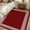 Dark Red, variant on Dark Red Geometric 3ft Round Rug, White Greek Key Design Abstract Modern Art Non-Skid Rubber Backing Large Area Rugs - Living Room Bedroom Home Office, Indoor Floor Mat Carpets Washable Rug