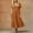 Orange, variant on Wedding Guest Dresses Flowy Dresses for Bride Party Dresses Pastel Women's Solid Color V Neck Summer Dress Short Sleeve Flare Dress A-Line Dress with Pockets Army Green 2X