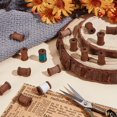 thumbnail image 3 of 50pcs Coconut Brown Wooden Spools 0.6x0.4 inch Unfinished Empty Thread Spool Mini Wood Bobbins Wooden Empty Spools Natural Wire Weaving Bobbins for Arts DIY Wood Projects Wire Weaving DIY, 3 of 6