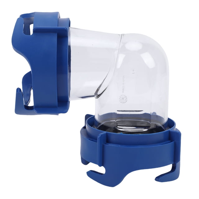 Hose 90 Degree RV Tote Tank Adapter Clear Sewer Hose Elbow Leakproof Connection for Camping Vehicle Trailers