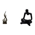 thumbnail image 1 of Estatua Abstracta De Pensador En Llamas, Figura De Resina, Escultura De Arte Moderno Para Vitrina, Sala De Estar, Adorno Creativo Para Interiores, Decoración De Recuerdo., 1 of 8