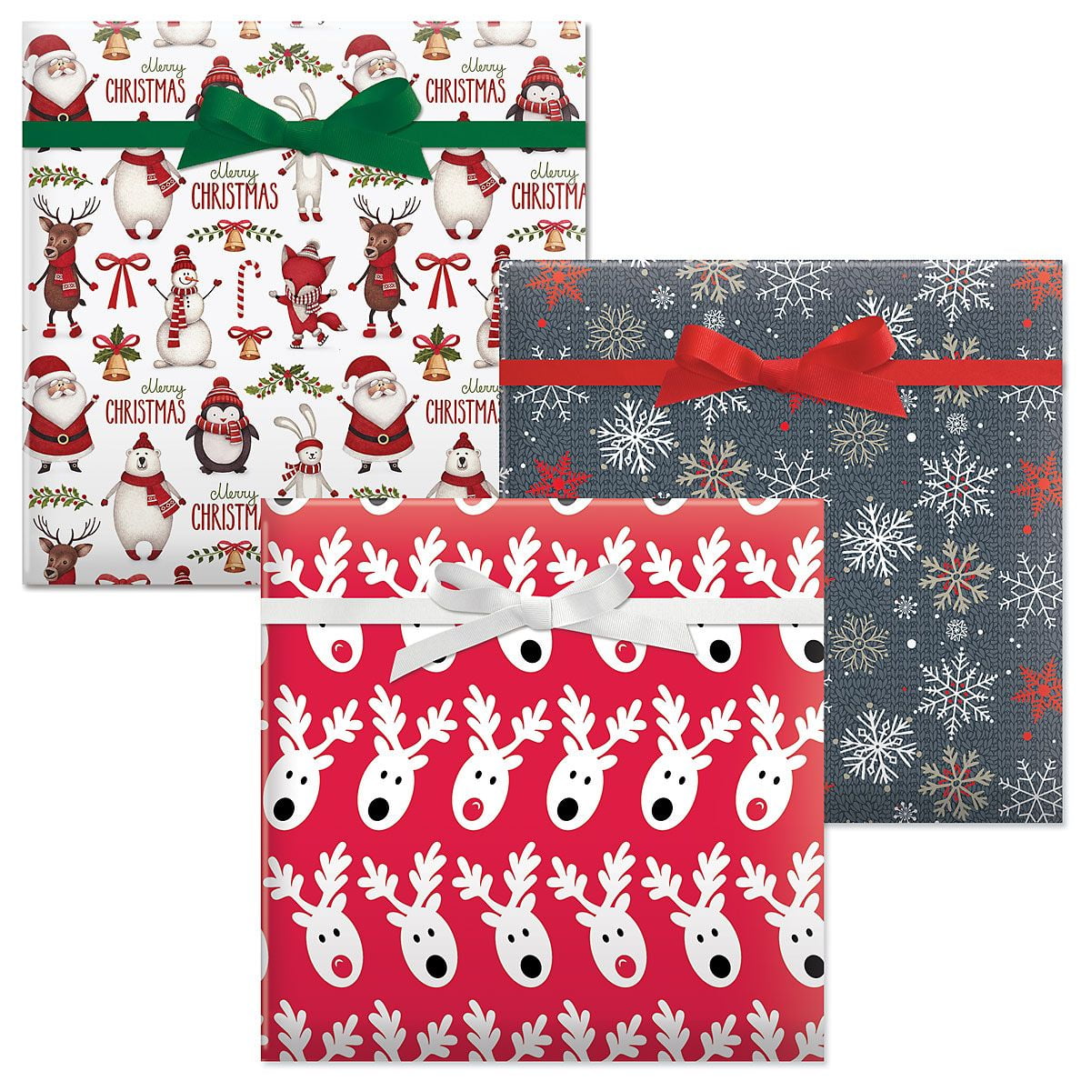 Winter Friends Christmas Rolled Gift Wrap - 1 Giant Roll, 23 Inches x 32  Feet (61 Square Feet Total), Heavyweight, Tear-Resistant, Holiday Wrapping  Paper - Walmart.com