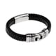 thumbnail image 1 of Elegante Cuero Negro Hecho A Mano Envoltura Banda Magnética Magnético Zulema Pulsera trenzada de la PU, 1 of 8