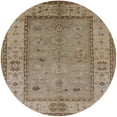 thumbnail image 1 of Ahgly Company Machine Washable Indoor Round Industrial Modern Brown Area Rugs, 5' Round, 1 of 7