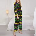 thumbnail image 3 of Goofa Carnival Mardi Gras Printed Women’s 2 Piece Pajama Set Super,Pajamas Women's Long Sleeve Sleepwear Soft Button Down Loungewear Pjs Lounge Set Nightwear-, 3 of 9