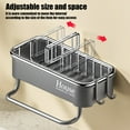 thumbnail image 6 of Kitchen Bathroom Multifunctional Drainage Rack, Wall Mounted Sink Shelf, Faucet Bath Organizer, Stainless Steel Material, Strong Load-Bearing, Self-Draining Design, Detachable, Easy Cleaning, 6 of 6