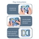 thumbnail image 5 of Rompecabezas educativo para aliviar el estrés y la ansiedad con cuentas pequeñas giratorias cuadradas de descompresión, 5 of 8