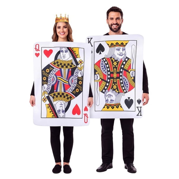 Adult King & Queen Costume Card Set | Couple Costumes