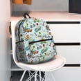 thumbnail image 2 of Horeoi Cartoon Car Racing Print Casual Backpack for School Work Travel Hiking with Laptop Compartment and Side Pockets Lightweight Design, 2 of 6