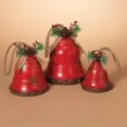 thumbnail image 2 of Gerson Company Set of 3 Nested Red Metal Holiday Bells, 2 of 2