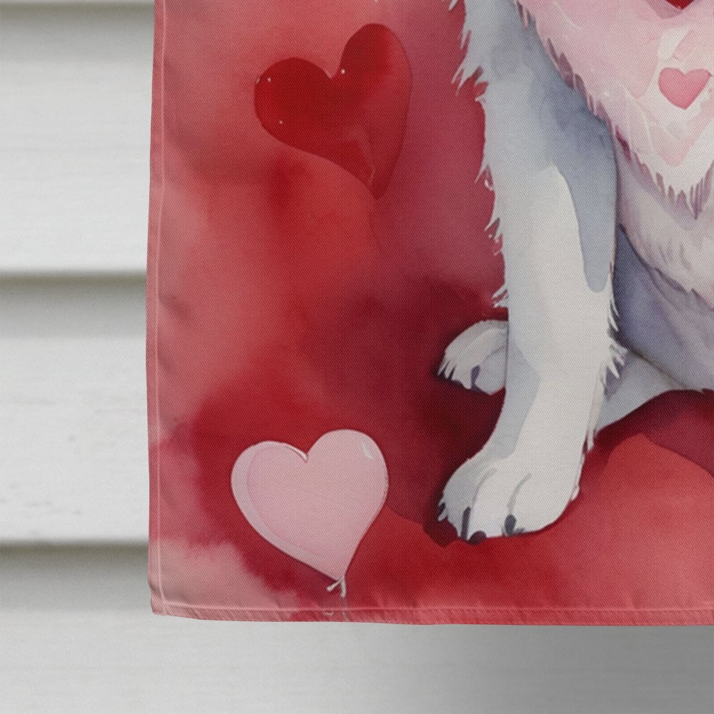 Kuvasz My Valentine House Flag 28 in x 40 in
