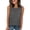 Dark Gray women plus size tank top a1, variant on Loose Fit Sleeveless Tank Top for Women Plus Size, Casual Round Neck Shell, Soft Stretch Everyday Tee for Holiday Travel Office Daily Wear, Brown M