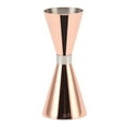 thumbnail image 4 of Jigger de cóctel de doble punta, de acero inoxidable 304, con escala para fiestas en casa, color oro rosa, 4 of 14