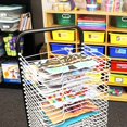 thumbnail image 4 of Pearington Mobile Art Drying Rack for Classrooms, Art Studio, 25 Shelves, White, 4 of 8