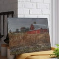 thumbnail image 6 of U R There Photography Hough Road Reds and Silo I Rustic Farmhouse Tempered-Glass Cutting Board 11"x 15", 6 of 9