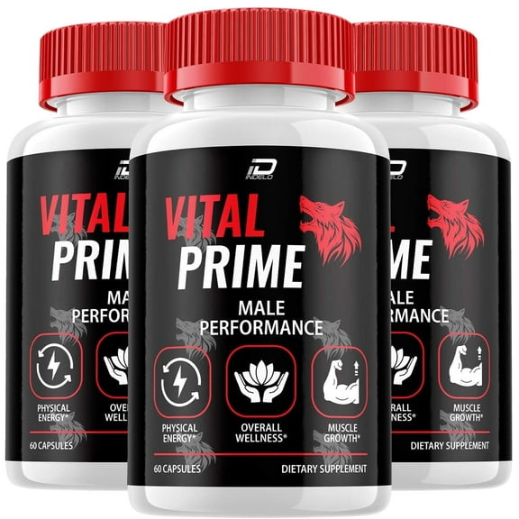 Vital Prime for Men Capsules – VitalPrime Vitamin Complex Pills, Energy Support, 3 Pack, 180 Capsules