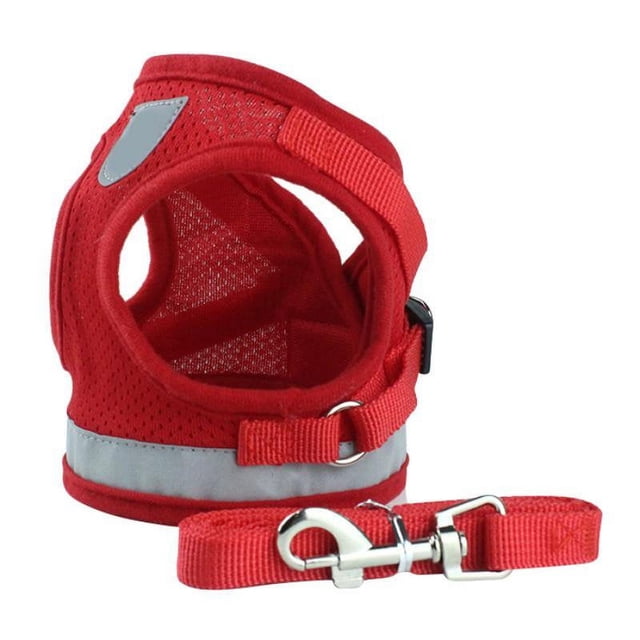 MesaSe Harnais Réfléchissant pour Animaux de Compagnie Sans Traction Ajustement Rapide Harnais en Maille Réglable Réfléchissant avec Filet et Surface Respirante