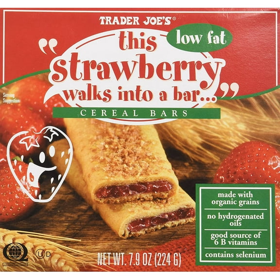 2pcs This Strawberry Walks Into a Bar Cereal Bars (Low Fat) 1 Box Con...
