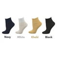 thumbnail image 5 of Sierra Socks Women's Loose Fittings Combed Cotton Ankle Socks, Seamless Turn Cuff Socks for Women & Girls, 100% Cotton Socks, Great for Diabetics, 3 Pair Pack, 5 of 10
