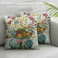 thumbnail image 3 of GOSMITH Summer Wildflower Throw Pillow Covers, Nature Flower in Vase Square Pillowcase Cushion Case for Couch Sofa Home Farmhouse Decor, 3 of 5