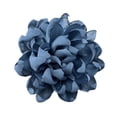 thumbnail image 2 of Broche de flores de camelia de satén, ramillete de flores, pinza para el cabello para banquetes y fiestas. azul oscuro, 2 of 9