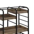 thumbnail image 4 of ACME Vorrik Serving Cart with 3 Wooden Adjustable Trays in Black and Walnut, 4 of 4