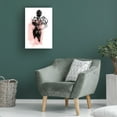 thumbnail image 3 of Canvas Wall Art - Incado 'Figure Pink' Wall Art for Living Room, Bedroom, or Office Décor by Trademark Fine Art - 12 x 19 Inches, 3 of 4