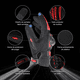 thumbnail image 2 of Guantes Proteccion  Bloosom Pantalla Táctil De Dedo Para Motocicleta Rojo L, 2 of 4