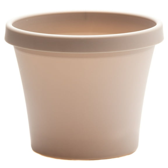 Bloem Terra Pot Round Planter: 16" - Pebble Stone Beige, (Saucer Not Included) Matte Finish, Durable Resin, Traditional Style Pot, For Indoor and Outdoor Use, 8 Gallon Capacity
